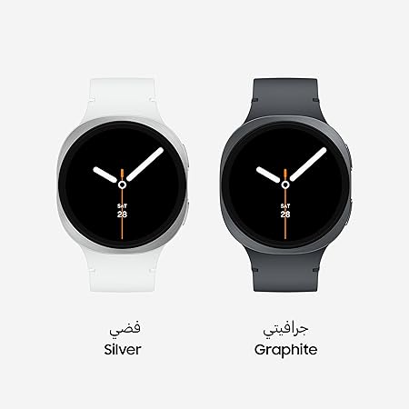 Samsung Galaxy Watch8 Silver, LTE, 40mm Smartwatch, Everyday Health Coach, Cushion Design, Dynamic Lug System, 3nm Processor, Sleep Coaching, Running Coach (UAE Version)