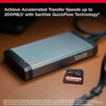 SanDisk 64GB Extreme PRO SDXC card + RescuePRO Deluxe, up to 200MB/s, UHS I, Class 10, U3, V30 SDSDXXU 064G GN4IN, Black
