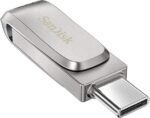SanDisk 128GB Ultra Dual Drive Luxe USB Type-C - SDDDC4-128G-G46, Silver - Image 4