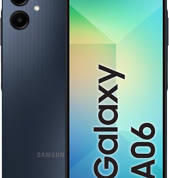 Samsung Galaxy A06 LTE, Android Smartphone, Dual SIM Mobile Phone, 4GB RAM, 64GB Storage, Black (UAE Version)