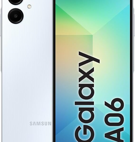 Samsung Galaxy A06 LTE, Android Smartphone, Dual SIM Mobile Phone, 4GB RAM, 64GB Storage, Light Blue (UAE Version)