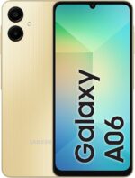 Samsung Galaxy A06 LTE, Android Smartphone, Dual SIM Mobile Phone, 4GB RAM, 64GB Storage, Gold (UAE Version)